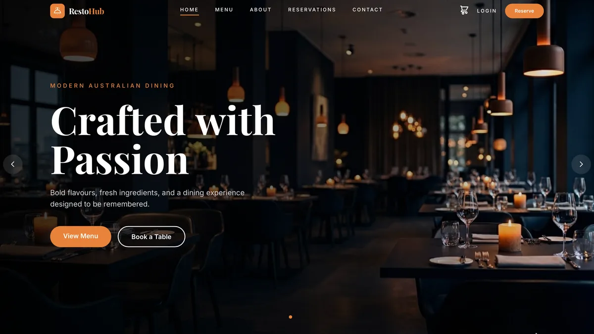 Restaurant Ordering Platform screenshot 1